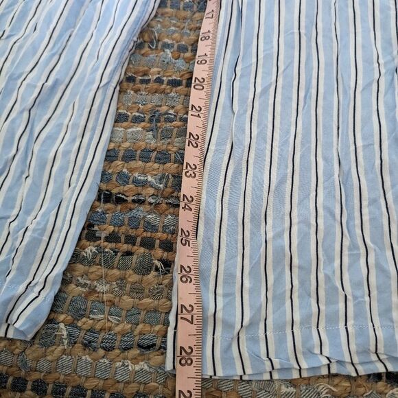 Forever 21 Women's S Pajama Pants Blue Black White Stripes Comfy Cozy Loungewear - Picture 3 of 8